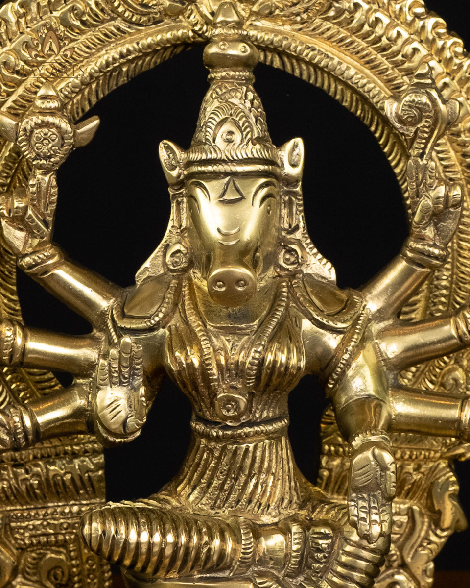 Goddess Varahi 8 Brass Statue –