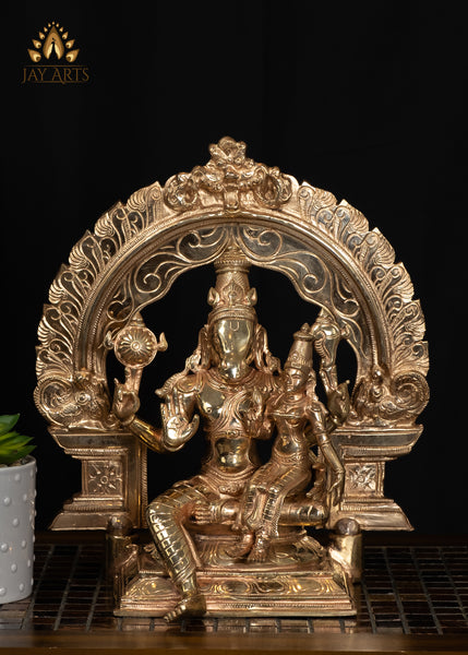 13" Hayagriva Lakshmi God of Wisdom and Knowledge Panchaloham Bronze Statue