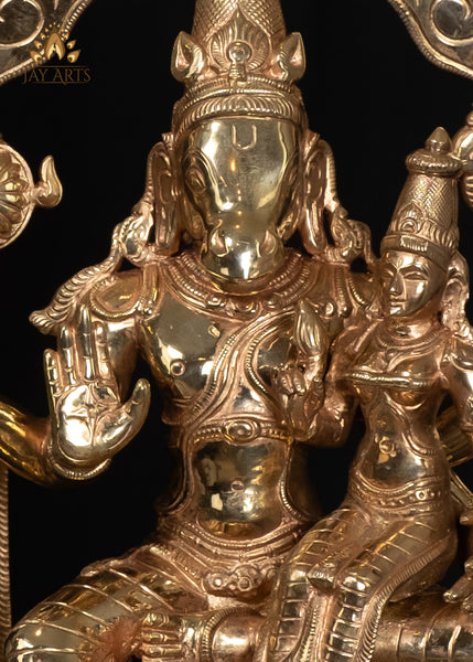 13" Hayagriva Lakshmi God of Wisdom and Knowledge Panchaloham Bronze Statue