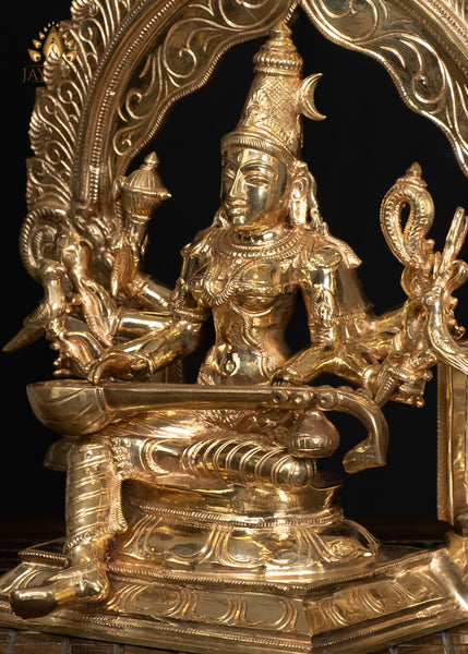 13" Goddess Raja Matangi (Shyama Devi) Divine Form of Shakti Panchaloham Bronze