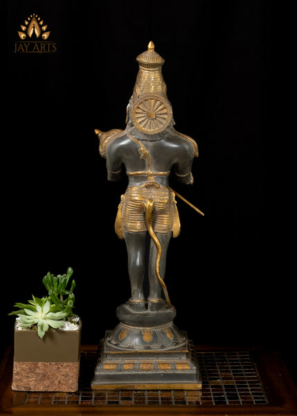 23” Standing Hanuman in Anjali mudra Brass Anjaneya Statue