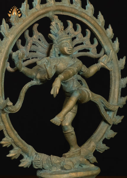 11" Nataraja Statue Dancing Shiva The Dance of Bliss South Indian Bronze