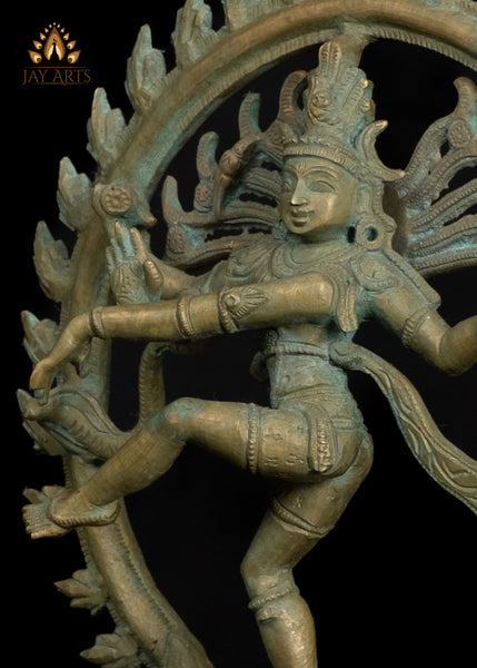 11" Nataraja Statue Dancing Shiva The Dance of Bliss South Indian Bronze