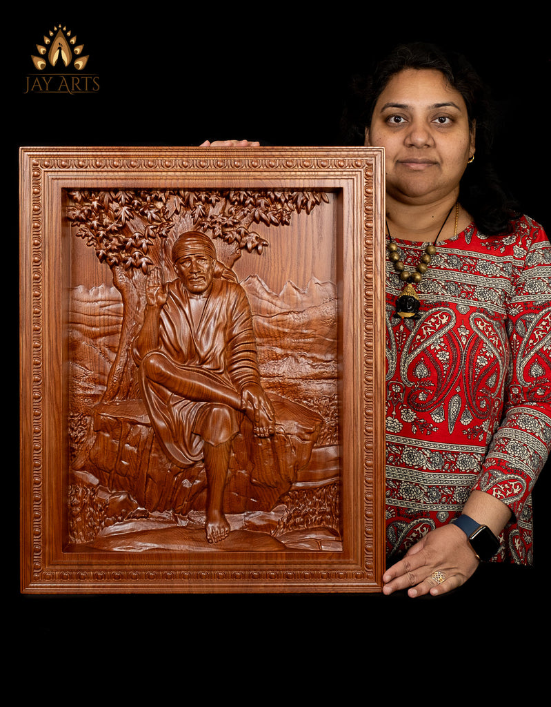 Koupit IBA Indianbeautifulart Elegantní a náboženský Bůh Fotorámeček Sai  Baba v sedící pozici Plakát s rámem Černý nástěnný rám | Joom
