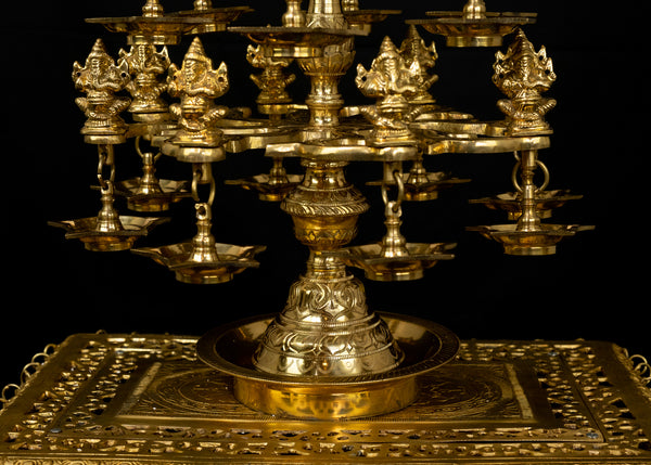 Lord Ganesh Multilayer Designer Lamp with Twenty Two Ganeshas