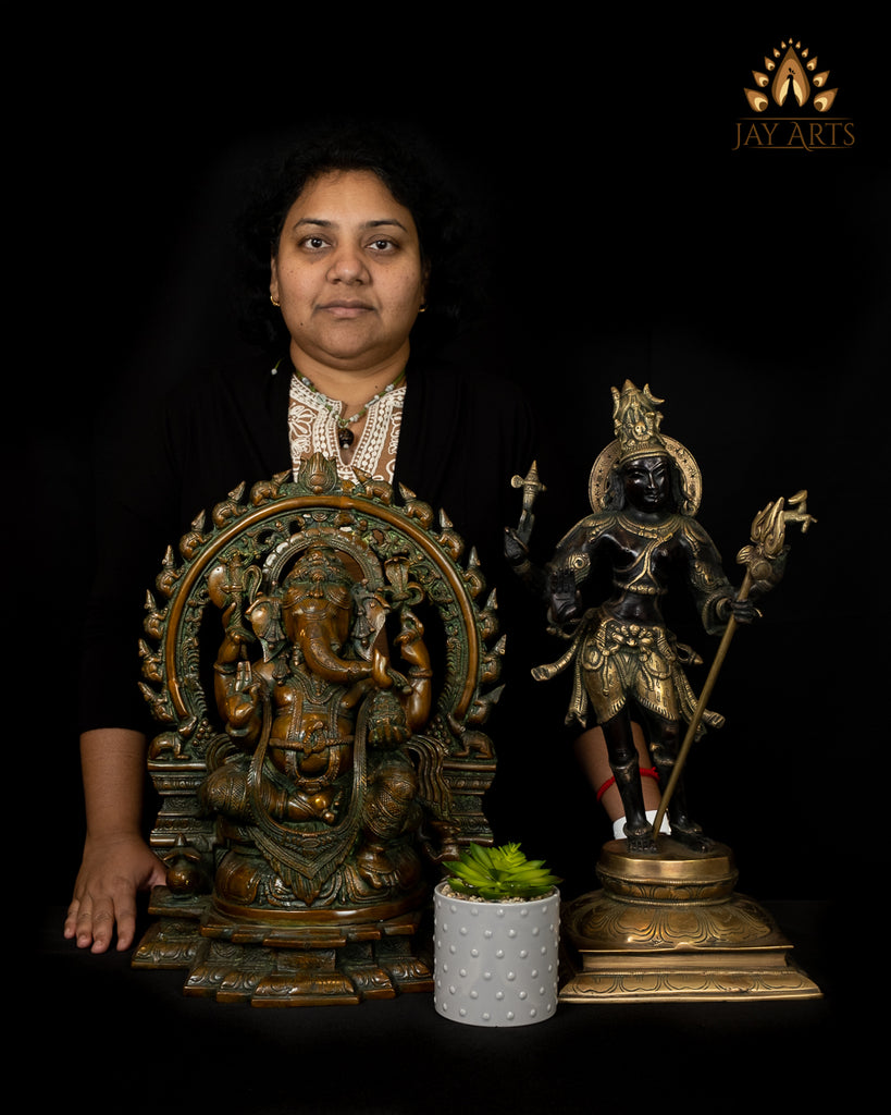 Standing Lord Shiva 21 Brass Statue, Shiva Idol, Brass Shiva