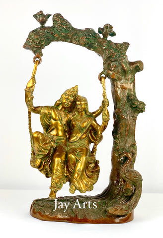 Radha Krishna on swing